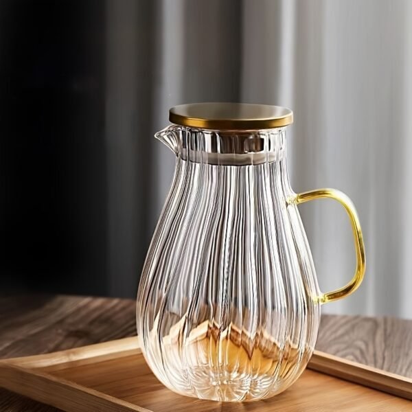 0501779e-91ca-4819-9e35-c6d01deee1b4.jpg 1pc Large Capacity (1800ml/60.87oz) Borosilicate Glass Pitcher