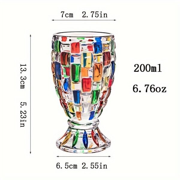 18287398-25a6-4eb7-a43a-f25e245e205f.jpg Vintage Glass Water Cups for Juice, Painted Woven Whiskey Glasses, Champagne Flutes, Beer Mugs, And Spirits Glasses