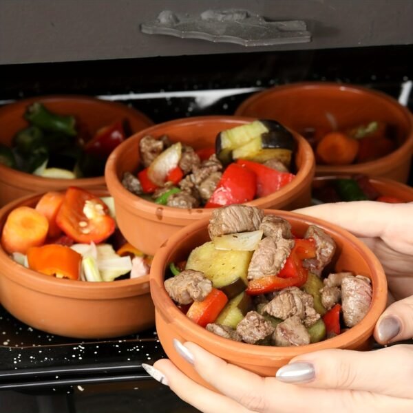185f3a67-0158-45bb-89a4-e7f0b80ec94b.jpg 1pc Terracotta 11.43 cm Cooking Bowls, 8.5oz Cooking Clay Bowl