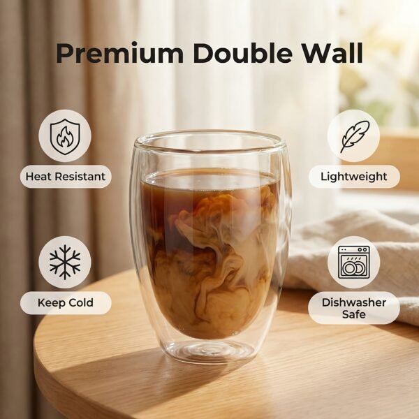 6d0fe4a4-04cf-41b5-8a0f-9da2267be7f4.jpg Double-Layer Insulated Glass Cup, 350ml, 4pcs Set, High Borosilicate Heat-Resistant Anti-Scald Cup, Non-Scalding and Non-Condensing
