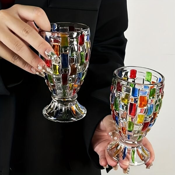 75123dfa-5eca-4469-89a4-a7bbcae5d111.jpg Vintage Glass Water Cups for Juice, Painted Woven Whiskey Glasses, Champagne Flutes, Beer Mugs, And Spirits Glasses