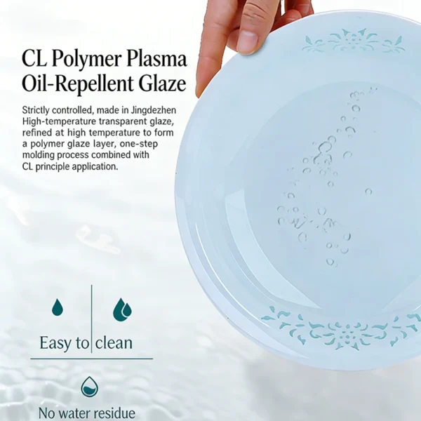Celadon Dinnerware Set 40pcs Linglong Ceramics Dish Sets Full Set Luxury China Tableware Set