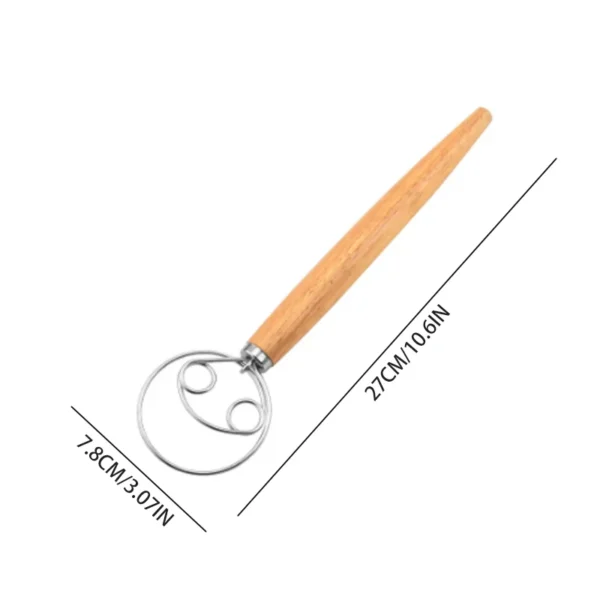 S681ad08af1e143efacb60ce8ebdf06cbN.webp 1Pc Danish Dough Whisk With Plastic Handle, Dutch Style Bread Whisk For Dough Cooking Kitchen With Stainless Steel Danish Whisk