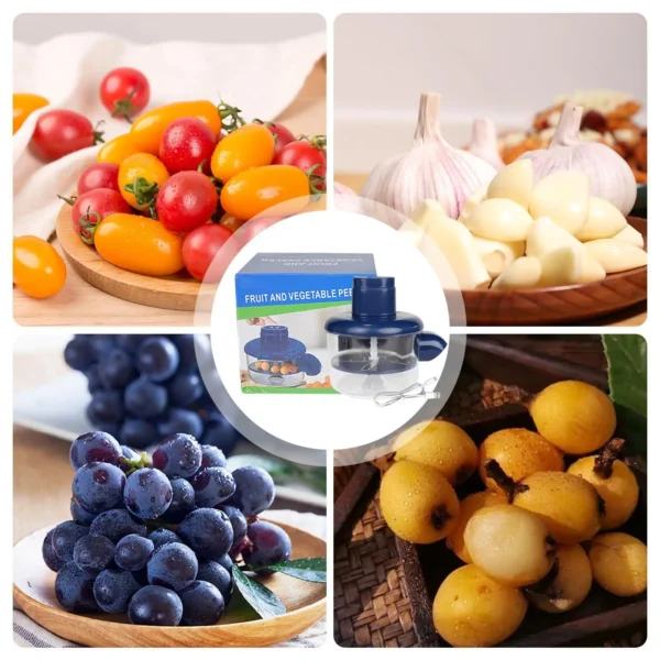 Vegetable Peeler Rechargeable Automatic Electric Potato Peelers Automatic convenient and efficient for Tomato Cherry Apartment