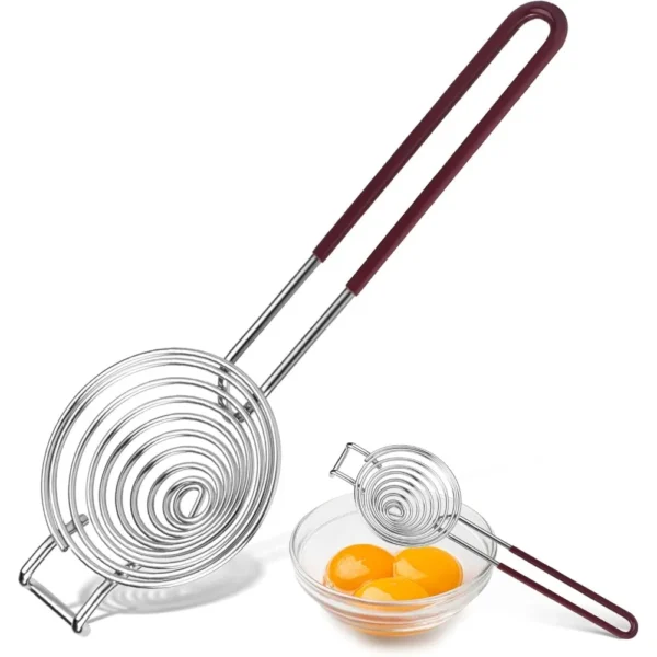 Scab1906b2566444c8af88654d7c8bc50V.webp Egg Separator Egg Yolk White Separator Stainless Steel Egg White Yolk Sifting Filter Egg Divider Kitchen Tool for Baking Cake