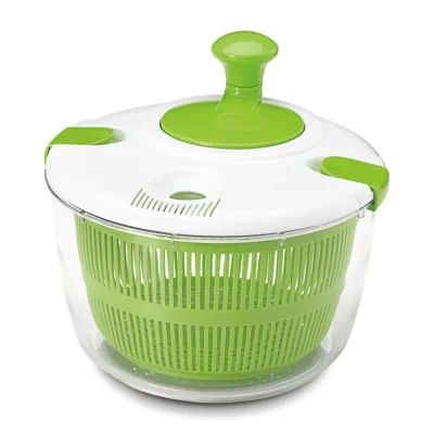 See4b9efb17f34355a1a78322f608e638K.webp LMETJMA 5 L Large Salad Spinner Vegetable Washer Dryer Drainer Strainer with Bowl Colander Multi-Use Lettuce Spinner JT252