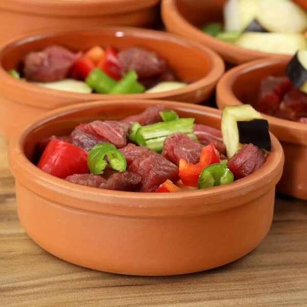 fb726b17-91f6-49dc-bf08-279fb7aa1209.jpg 1pc Terracotta 11.43 cm Cooking Bowls, 8.5oz Cooking Clay Bowl