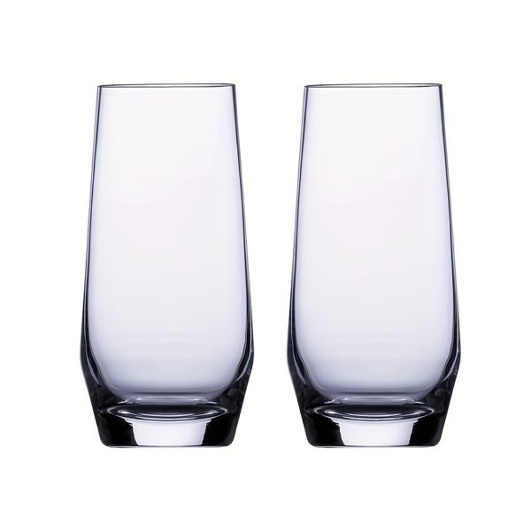 fc03f98d-a62f-4390-a4b9-0adcc469318b.jpg 2pcs -215Ml- Crystal Clear Glass Cups with Cold Cut End - Multi-Purpose for Wine, Cocktails, Water